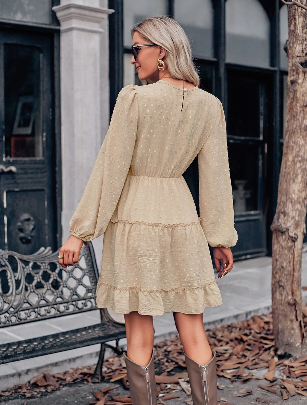 apricot long sleeve dress Apricot Orange Long Sleeve V Neck Maxi Belora Dress XL