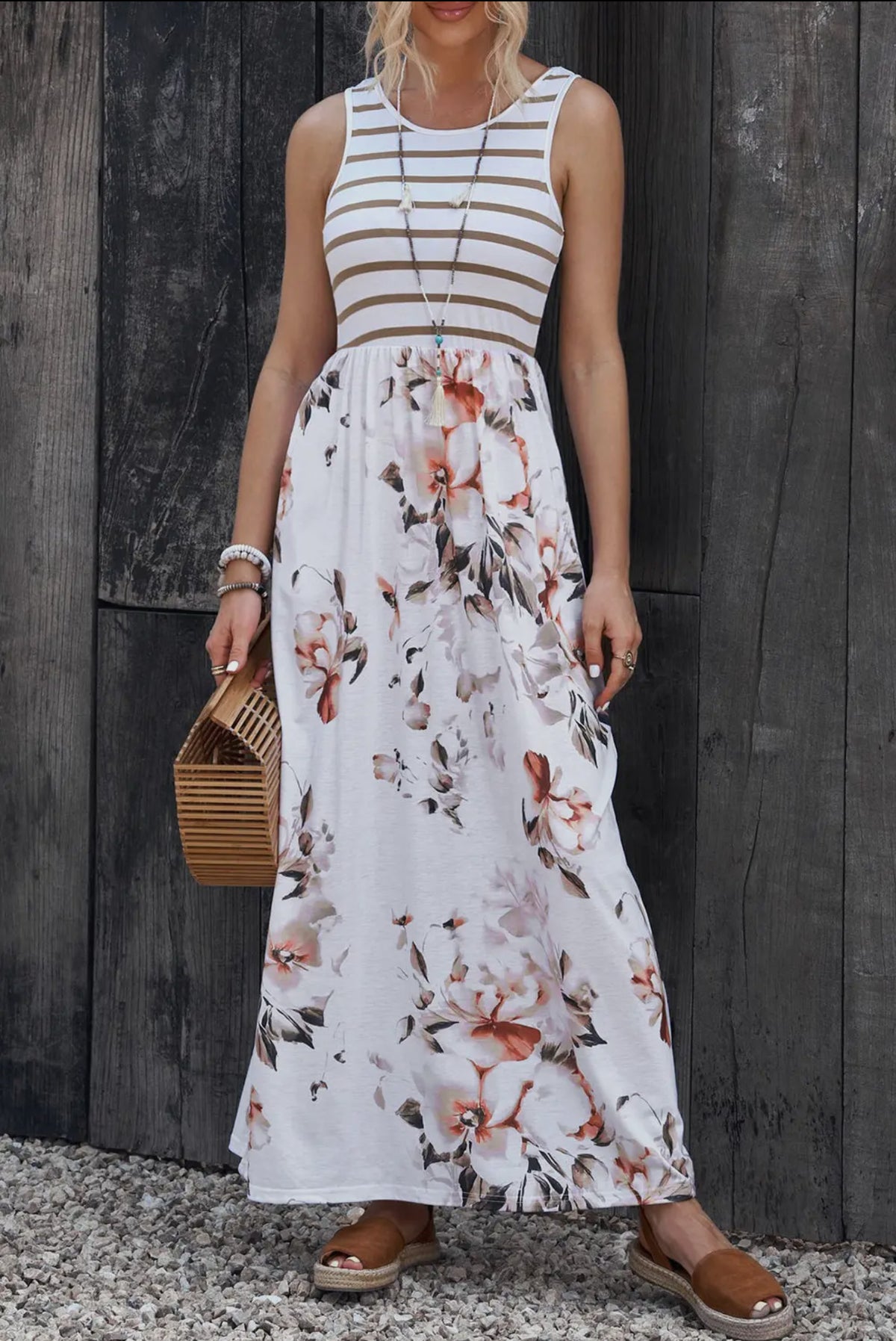 Floral Sleeveless Maxi Dress | Love & Grace Boutique Floral Sleeveless Maxi Dress | Love & Grace Boutique