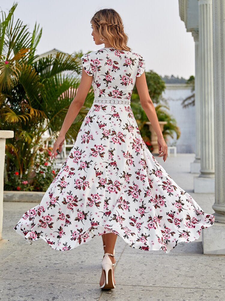 high waist dress Ever-Pretty Inclusive Plus Size Sleeveless High Slit Empire Waist Evening Dress main image 0