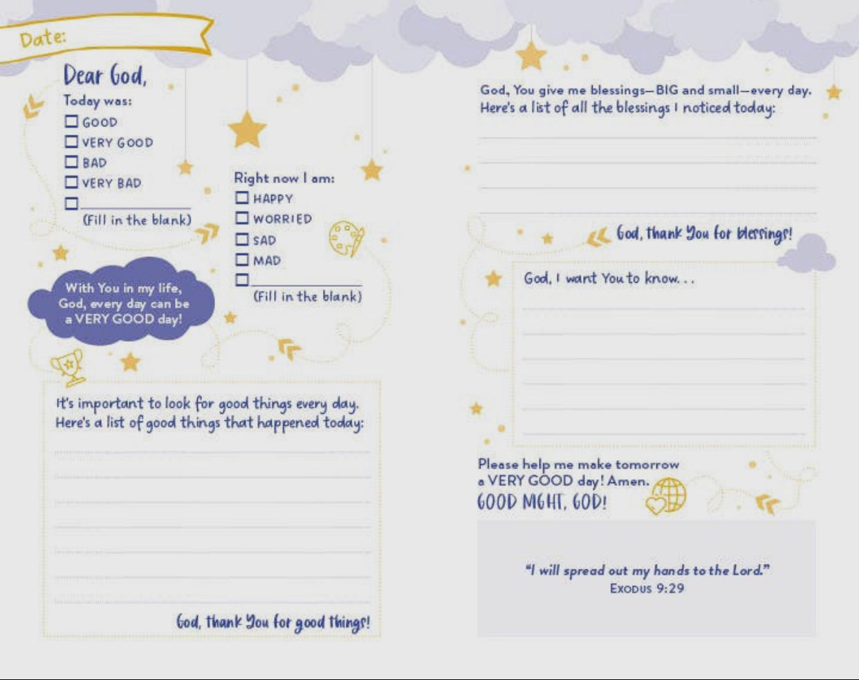 Good Night, God: A Bedtime Prayer Map for Girls