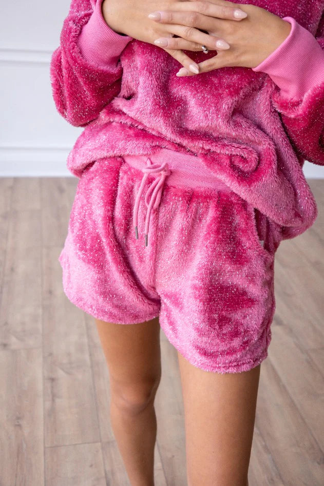 Magenta Glitter Loungewear