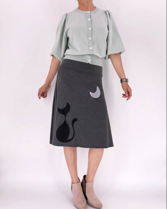 Cat & Moon Skirt