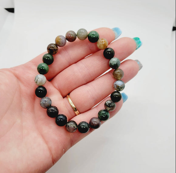 India Agate Stone Bracelet