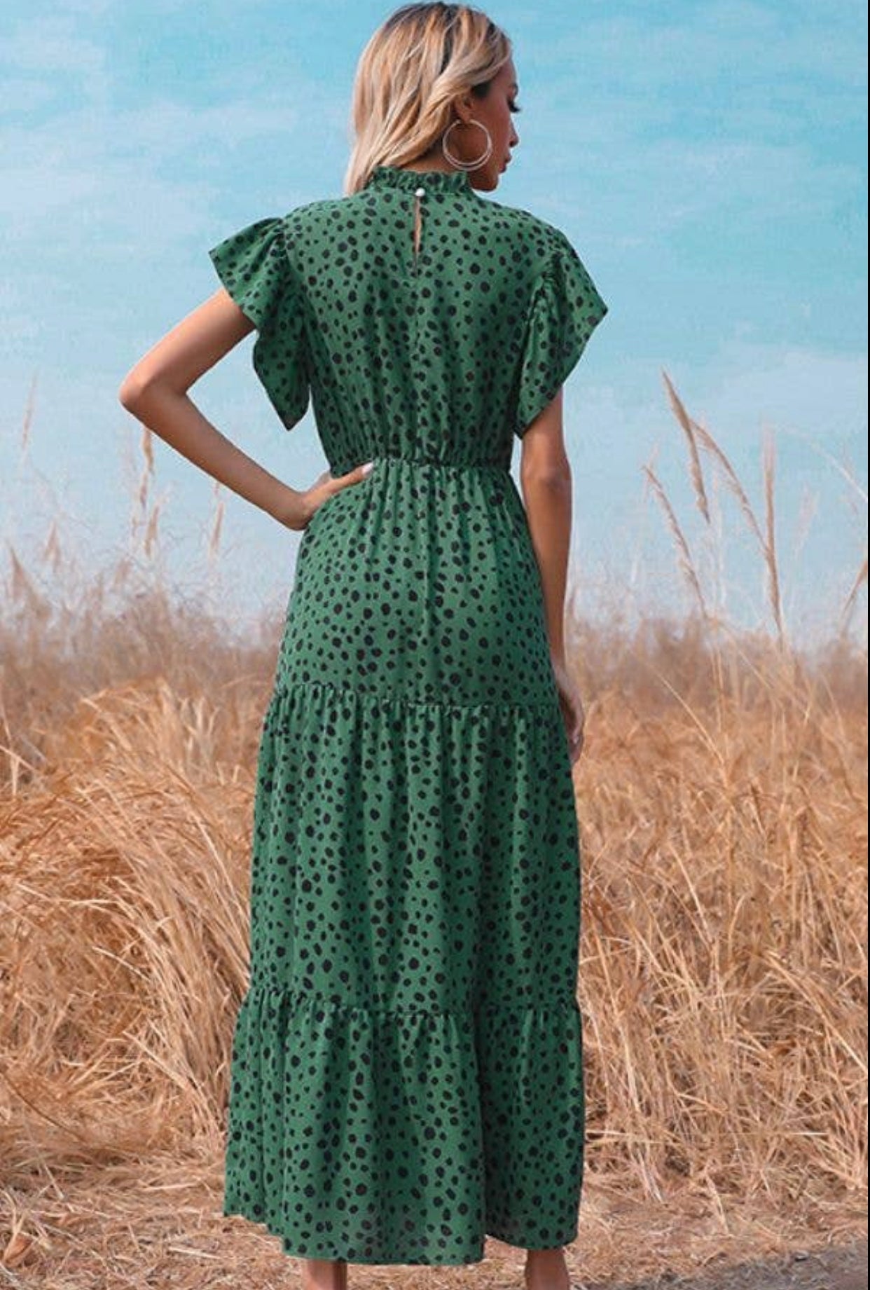 Green Polka Dot Maxi | Love & Grace Boutique Green Polka Dot Maxi | Love & Grace Boutique